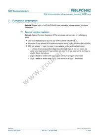 P89LPC9402FBD Datasheet Page 11