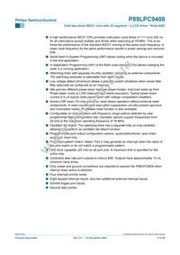 P89LPC9408FBD Datasheet Page 2