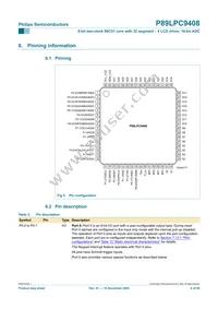 P89LPC9408FBD Datasheet Page 6