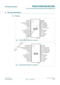 P89LPC985FDH Datasheet Page 7