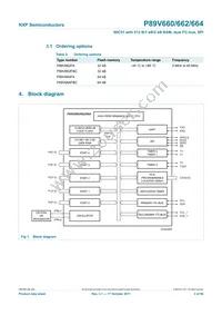 P89V664FBC Datasheet Page 3