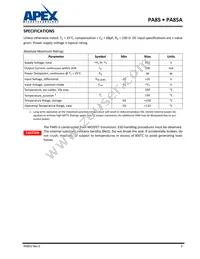 PA85A Datasheet Page 3