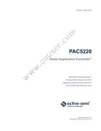 PAC5220QS Datasheet Cover
