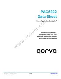 PAC5222QM Datasheet Cover