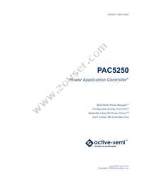 PAC5250QF Datasheet Cover