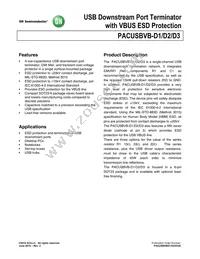 PACUSBVB-D1Y6R Datasheet Cover