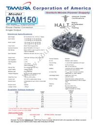 PAM150-8 Datasheet Cover