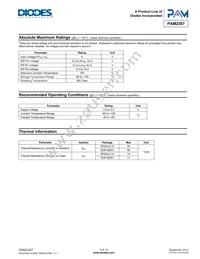 PAM2307BECADJR Datasheet Page 3