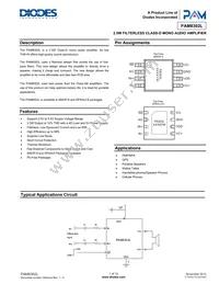 PAM8302LAYCR Datasheet Cover