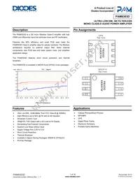 PAM8303DBSC Datasheet Cover