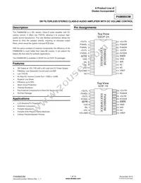 PAM8603MDER Datasheet Cover