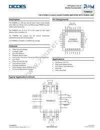 PAM8620TR Datasheet Cover