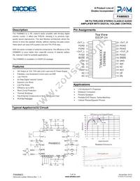 PAM8803NHR Datasheet Cover