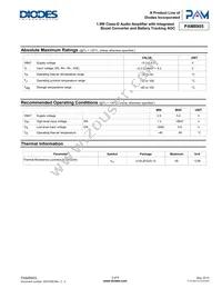 PAM8905PZR Datasheet Page 3