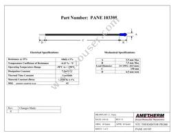 PANE 103395 Datasheet Cover