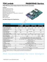 PAQ65D485033/V Datasheet Cover