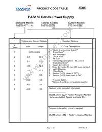 PAS150-3 Datasheet Page 3