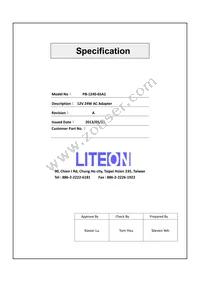 PB-1240-6SA0 Datasheet Cover