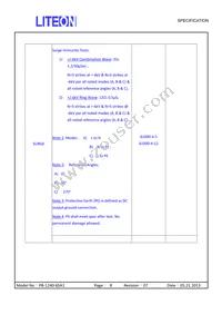 PB-1240-6SA0 Datasheet Page 8