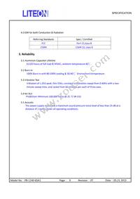 PB-1240-6SA0 Datasheet Page 9