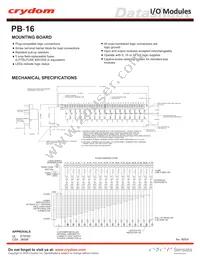 PB-16-C Datasheet Cover