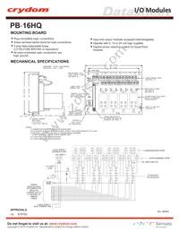 PB-16HQ Datasheet Cover