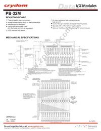 PB-32M-V Datasheet Cover