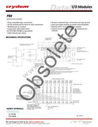 PB-8-C Datasheet Cover