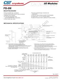 PB-8M-V Datasheet Cover