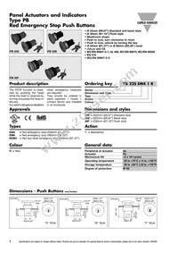 PB22BEM41R Datasheet Cover