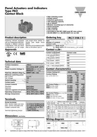 PB22BSRS21K Datasheet Page 3