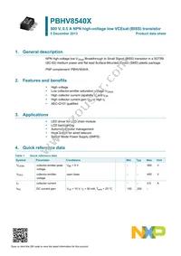 PBHV8540X Datasheet Page 2