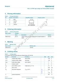 PBHV9414ZX Datasheet Page 2