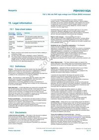 PBHV9515QAZ Datasheet Page 15