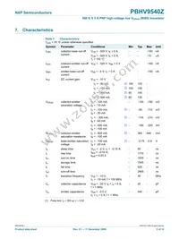 PBHV9540Z Datasheet Page 6