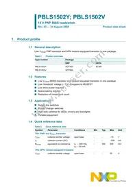 PBLS1502V Datasheet Page 2