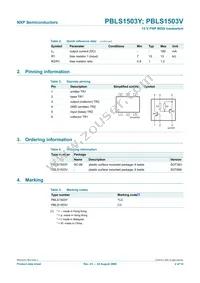 PBLS1503V Datasheet Page 3