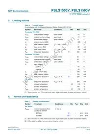 PBLS1503V Datasheet Page 4