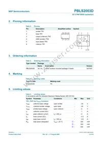 PBLS2003D Datasheet Page 3