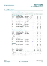 PBLS2021D Datasheet Page 4