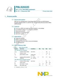 PBLS2022D Datasheet Page 2