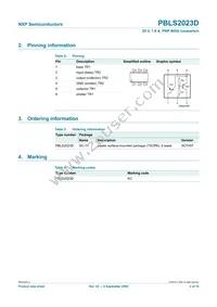 PBLS2023D Datasheet Page 3