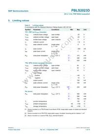 PBLS2023D Datasheet Page 4