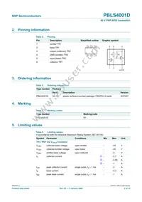 PBLS4001D Datasheet Page 3