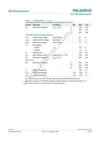 PBLS4001D Datasheet Page 4