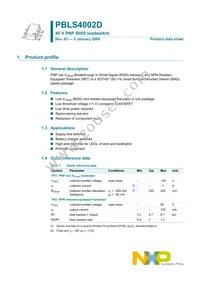 PBLS4002D Datasheet Page 2