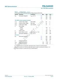 PBLS4002D Datasheet Page 4