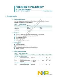 PBLS4002V Datasheet Page 2