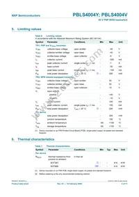 PBLS4004V Datasheet Page 4