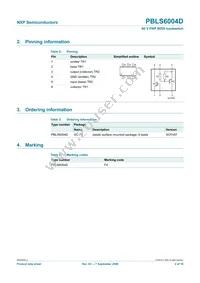 PBLS6004D Datasheet Page 3